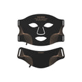 LumaMask black silicone LED face mask with neck piece