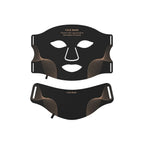LumaMask black silicone LED face mask with neck piece